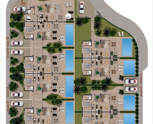 Townhouses for sale in Alicante - Townhouse Plan Almanzor II 1 Townhouses for sale in Alicante - Townhouse Plan Almanzor II 1