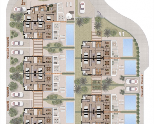 Townhouses for sale in Alicante - Townhouse Plan Almanzor II 2 Townhouses for sale in Alicante - Townhouse Plan Almanzor II 2