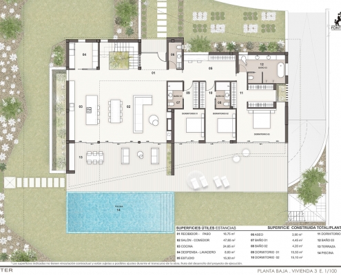 Villas a la venta en Alicante - Plano Villa Everest II 4 Villas a la venta en Alicante - Plano Villa Everest II 4